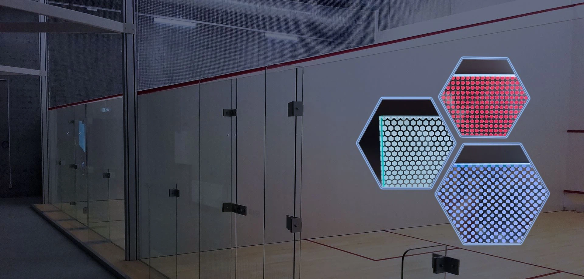 Glass solutions for squash courts